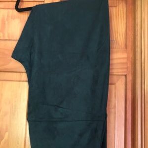 Ruby Ribbon Suedette Leggings - Evergreen (Deep green)